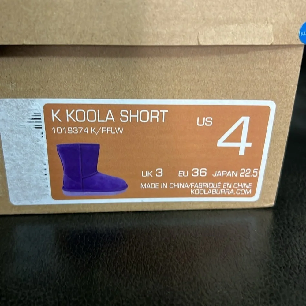 NIB Koolaburra Purple Short Boots size: 4